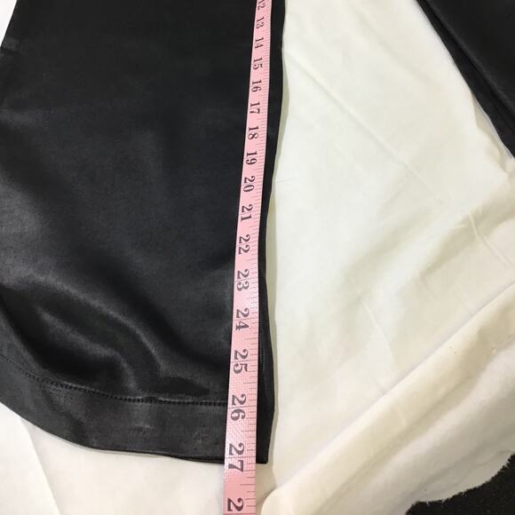 SKIES ARE BLUE SZ XS Black Belted Polyester Flat Front Paperbag Pant NWT B158 - Picture 6 of 9